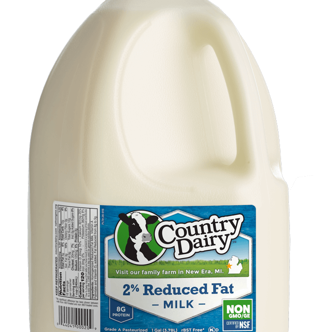 2% Reduced Fat gallon with new label