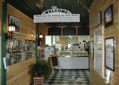ice cream counter