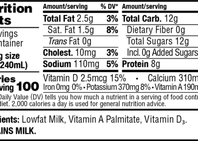 1 Percent Milk Gallon NFP