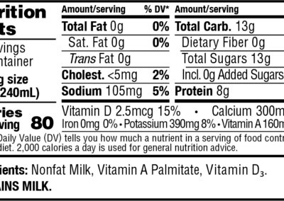 Skim Milk Gallon NFP