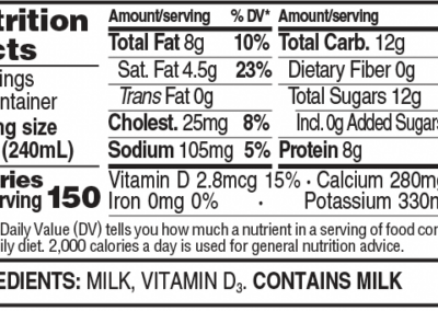 Vitamin D Milk Quart NFP